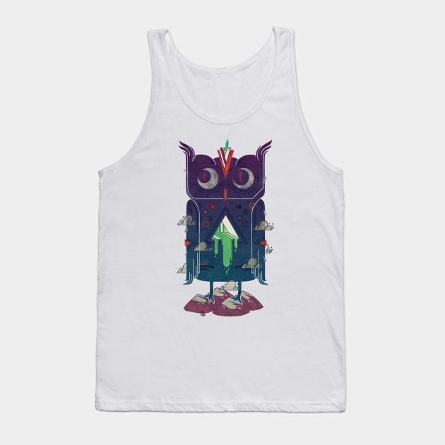 Night Owl Tank Top by againstbound